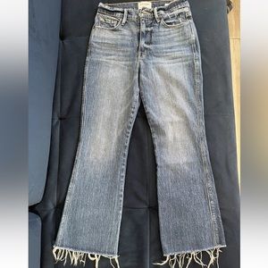 Frame Jeans size 25, le sylvie kick boot, Dark Wash